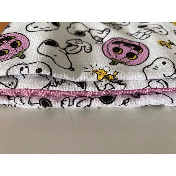 3 Pack Peanuts Snoopy Woodstock Halloween Kitchen Towels Pink Pumpkin 16 X 26” - Picture 7 of 14